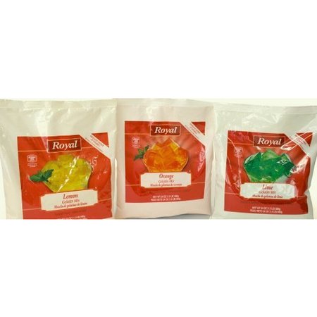 ROYAL Royal Assorted Citrus Gelatin Mixed 24 oz., PK12 48115